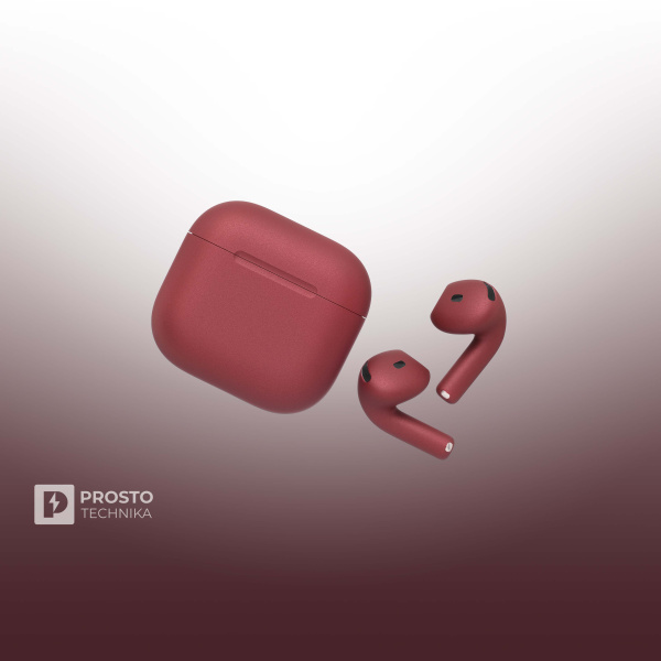 Apple Беспроводные наушники Apple AirPods 4 / Бордо